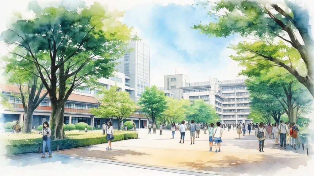 大学のキャンパス
