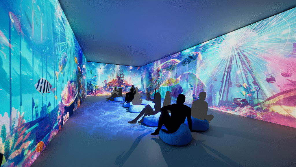 スクリーンルーム「龍宮」、イマーシブコンテンツイメージ