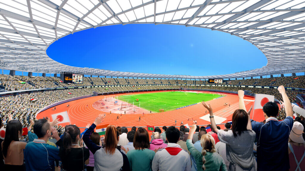 パロマ瑞穂スタジアム内観イメージ　　　　　　　　　　　
🄫2021（株）瑞穂ＬＯＯＰーＰＦＩ※画像はイメージ