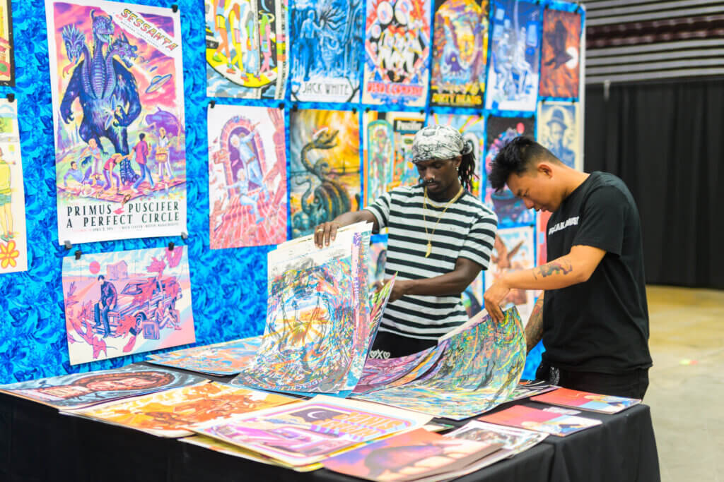 2025年3月13日、テキサス州オースティンで開催されたSXSW（サウス・バイ・サウスウエスト）カンファレンス＆フェスティバル期間中の「Flatstock（フラットストック）」