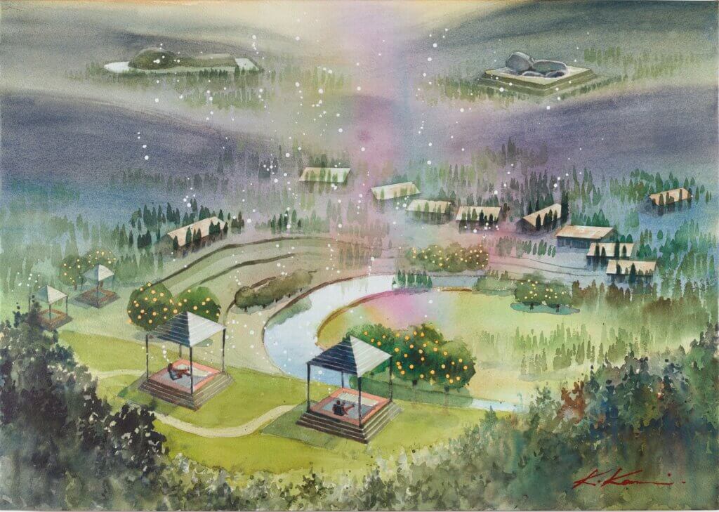 星のや飛鳥　施設イメージイラスト