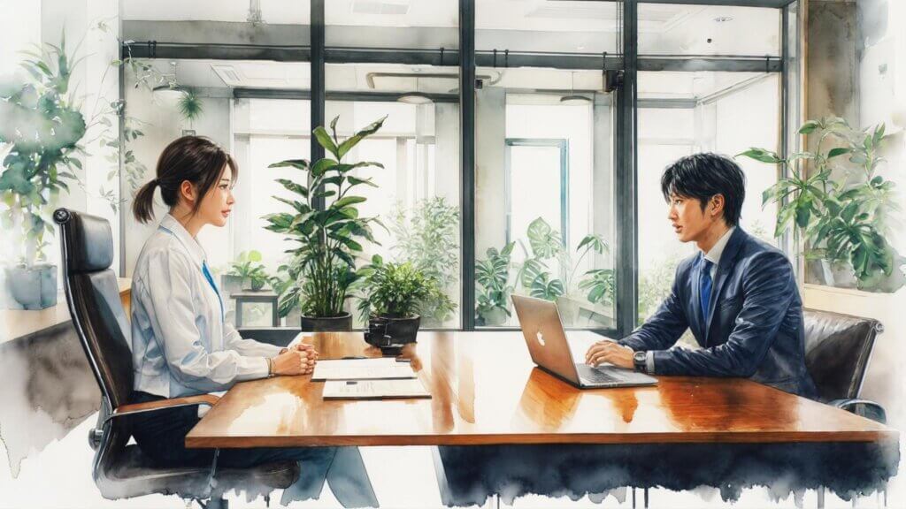 面接の様子