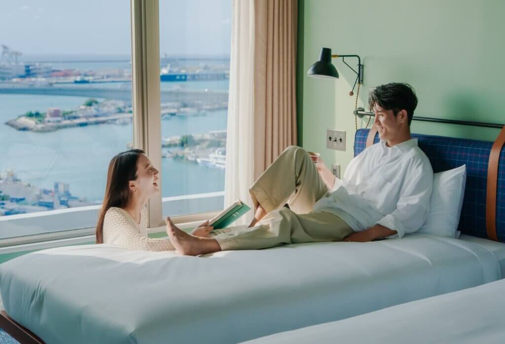 Premium Corner Bayside（客室面積:57㎡ ＋ 30㎡/全自動洗濯乾燥機付/定員:5名）