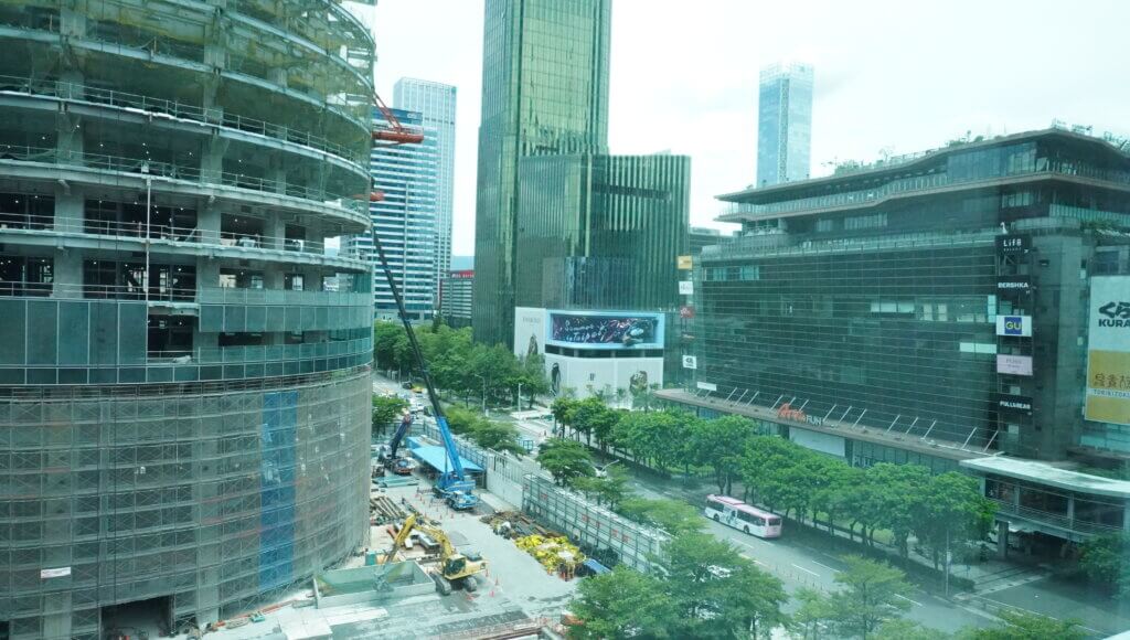 台北MICEの中心地、信義エリアは今も開発が続いています