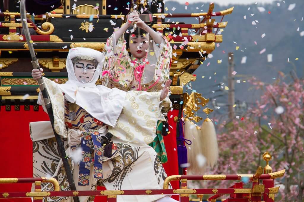 古川祭・白虎台「子供歌舞伎」